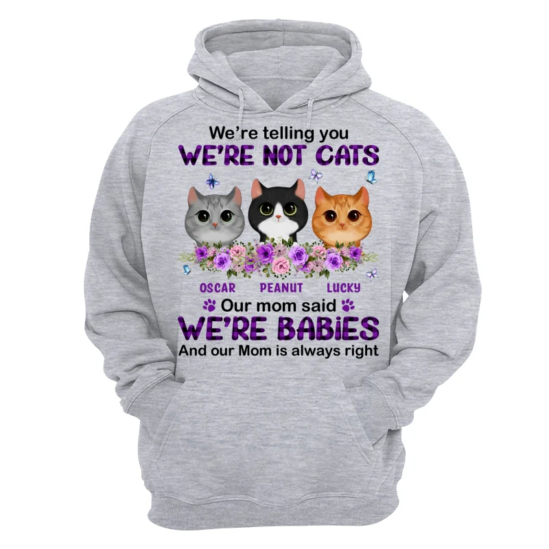 Purple Plaid Butterlies Cat Mom Personalized Shirt - Image 14