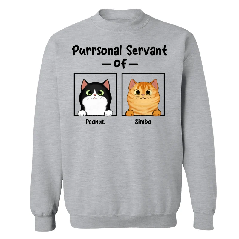 Purrsonal Servant Fluffy Cats In Square Personalized Shirt - Image 18