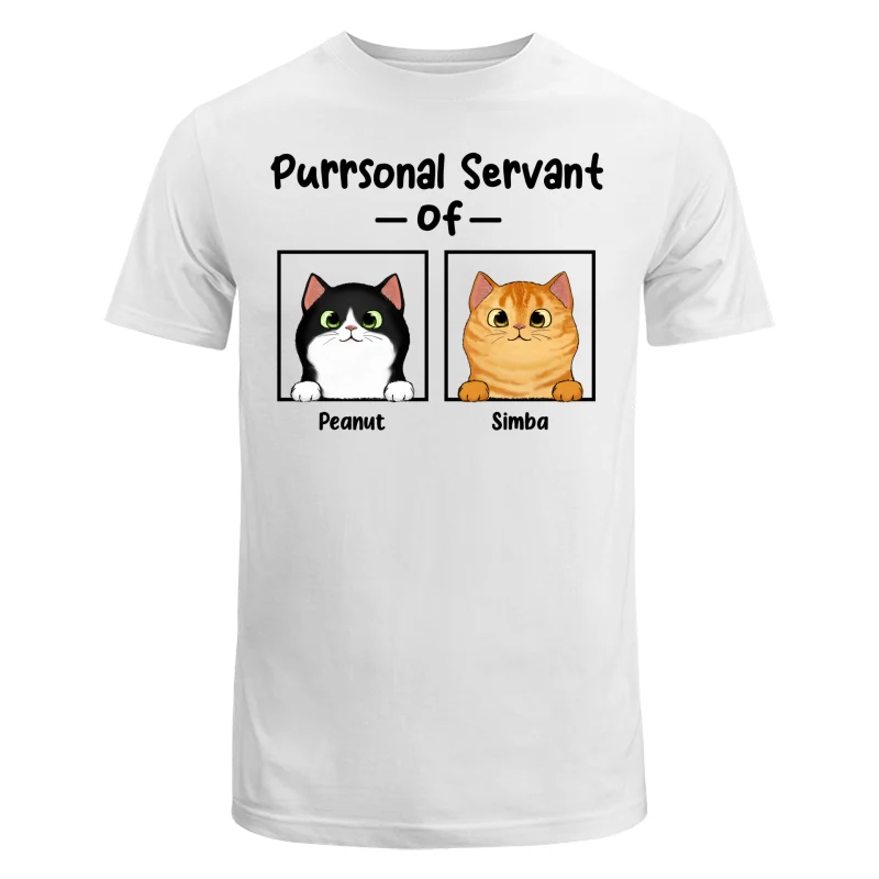 Purrsonal Servant Fluffy Cats In Square Personalized Shirt - Image 5