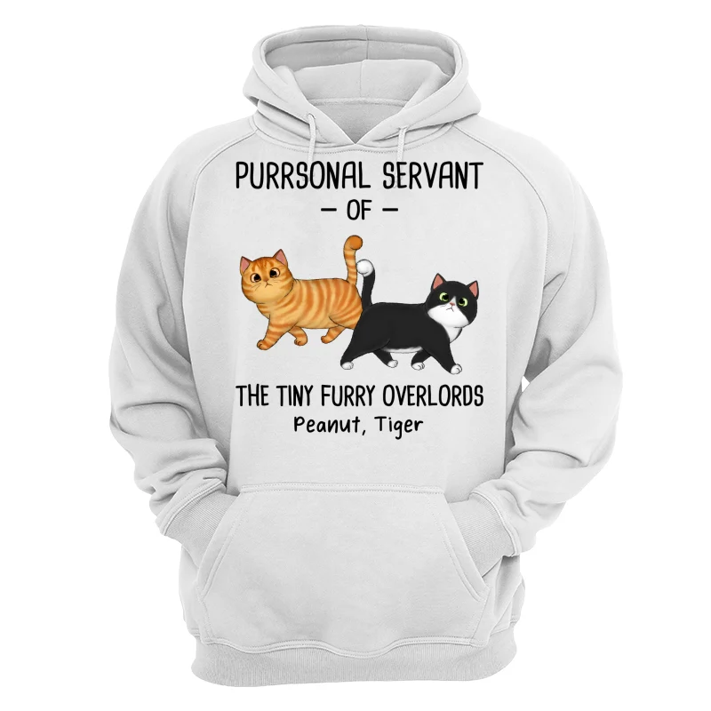 Purrsonal Servant Of Walking Fluffy Cats Personalized Shirt - Image 13