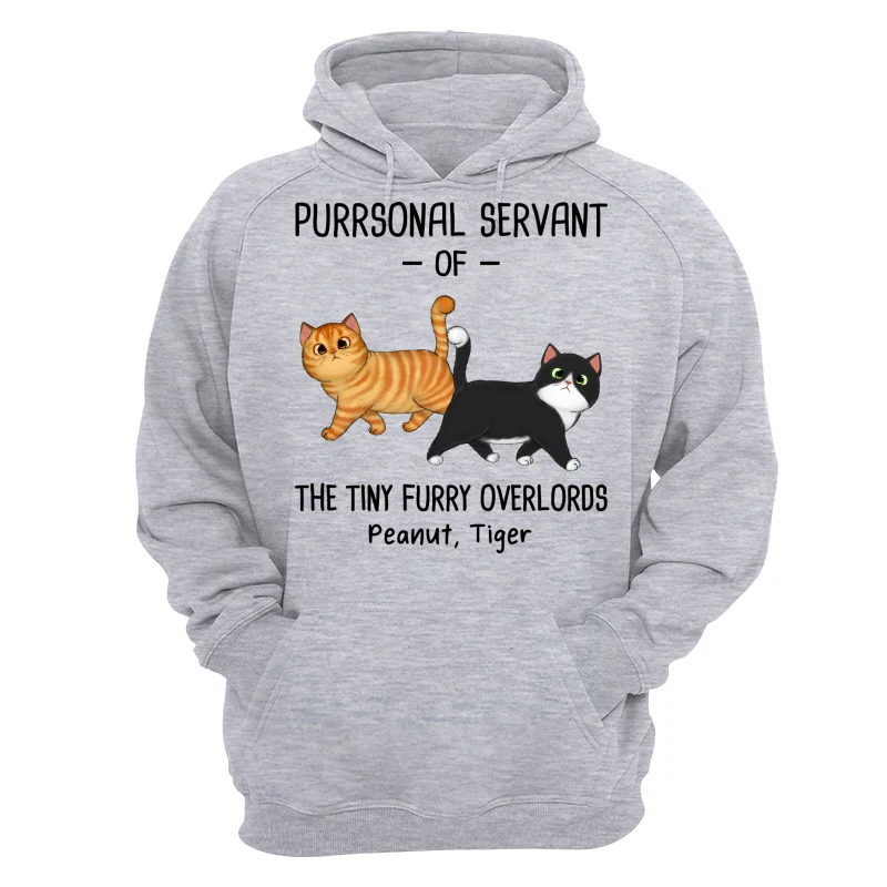 Purrsonal Servant Of Walking Fluffy Cats Personalized Shirt - Image 14