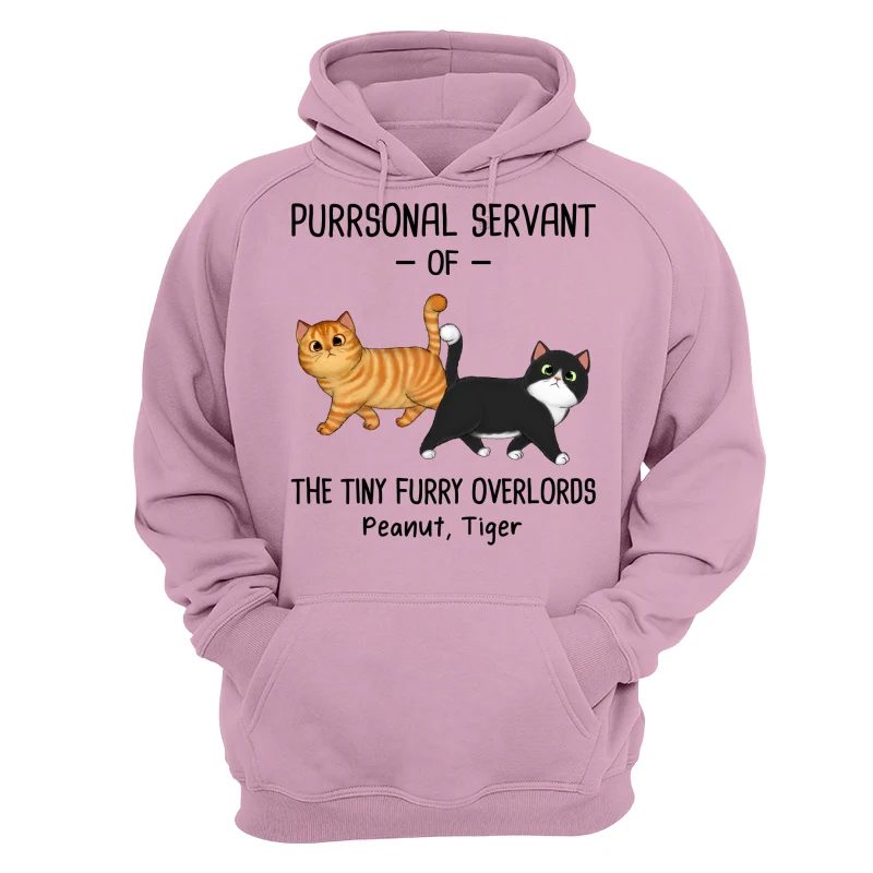 Purrsonal Servant Of Walking Fluffy Cats Personalized Shirt - Image 15