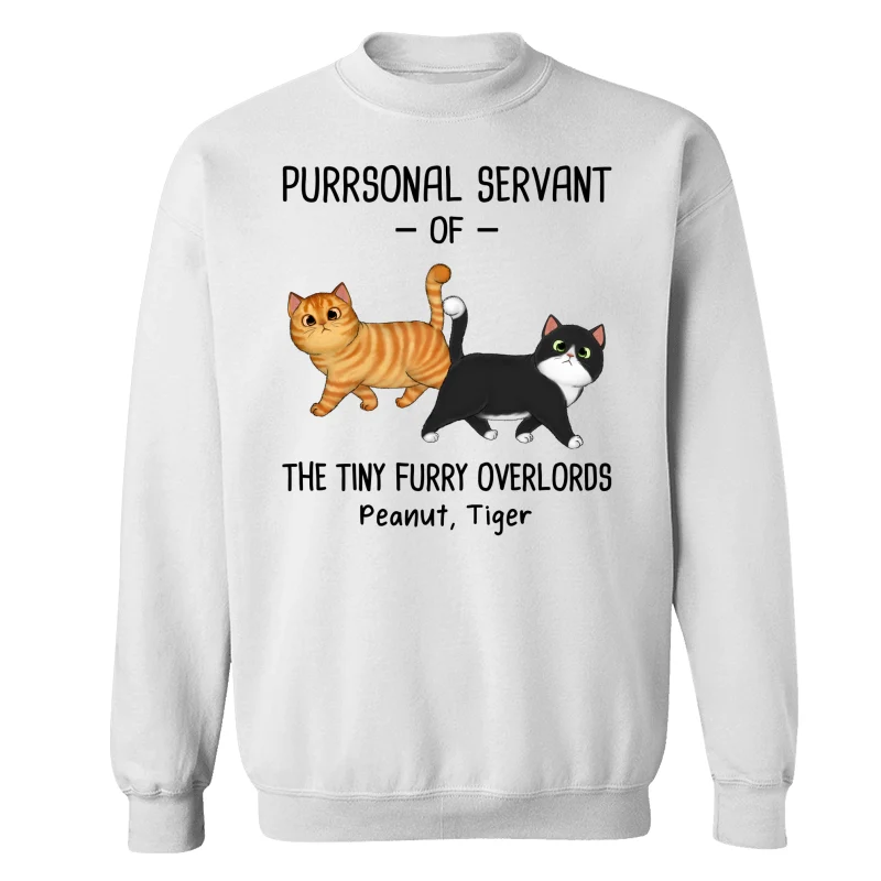 Purrsonal Servant Of Walking Fluffy Cats Personalized Shirt - Image 17