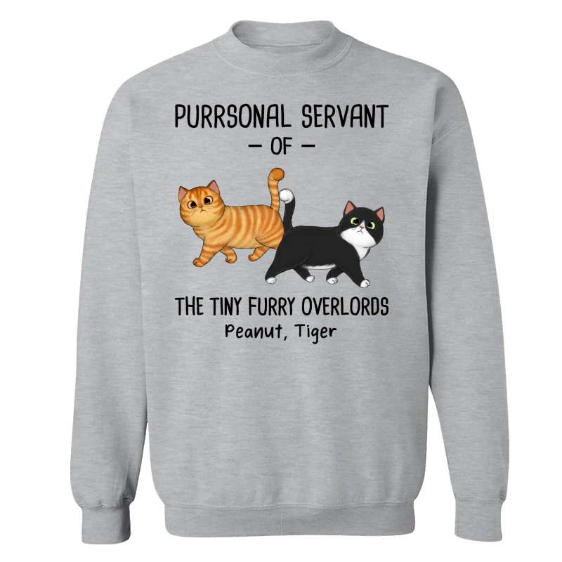 Purrsonal Servant Of Walking Fluffy Cats Personalized Shirt - Image 18
