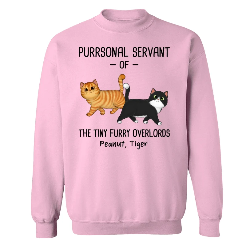 Purrsonal Servant Of Walking Fluffy Cats Personalized Shirt - Image 19