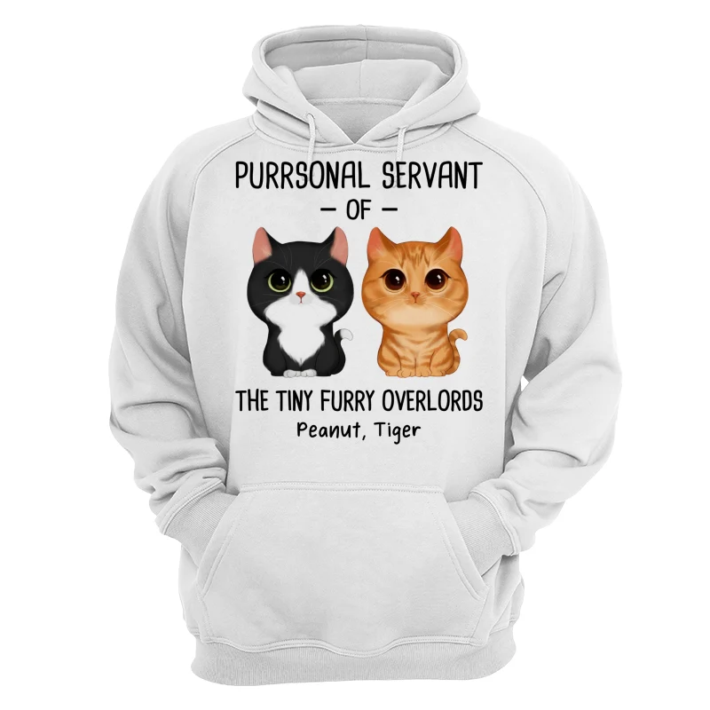 Purrsonal Servant Of Watercolor Cute Cats Personalized Shirt - Image 13