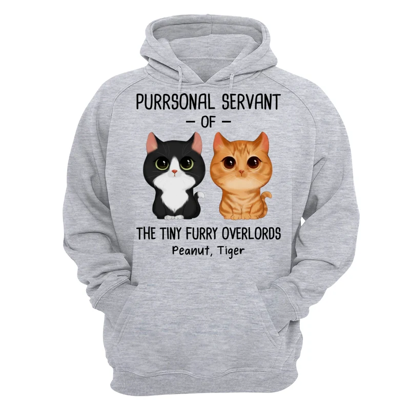 Purrsonal Servant Of Watercolor Cute Cats Personalized Shirt - Image 14