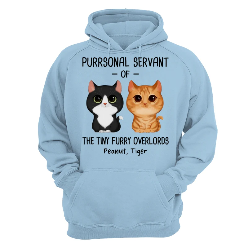 Purrsonal Servant Of Watercolor Cute Cats Personalized Shirt - Image 16