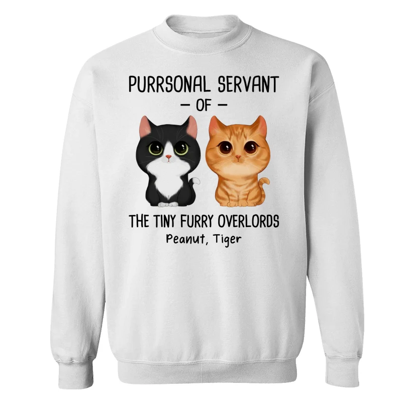 Purrsonal Servant Of Watercolor Cute Cats Personalized Shirt - Image 17