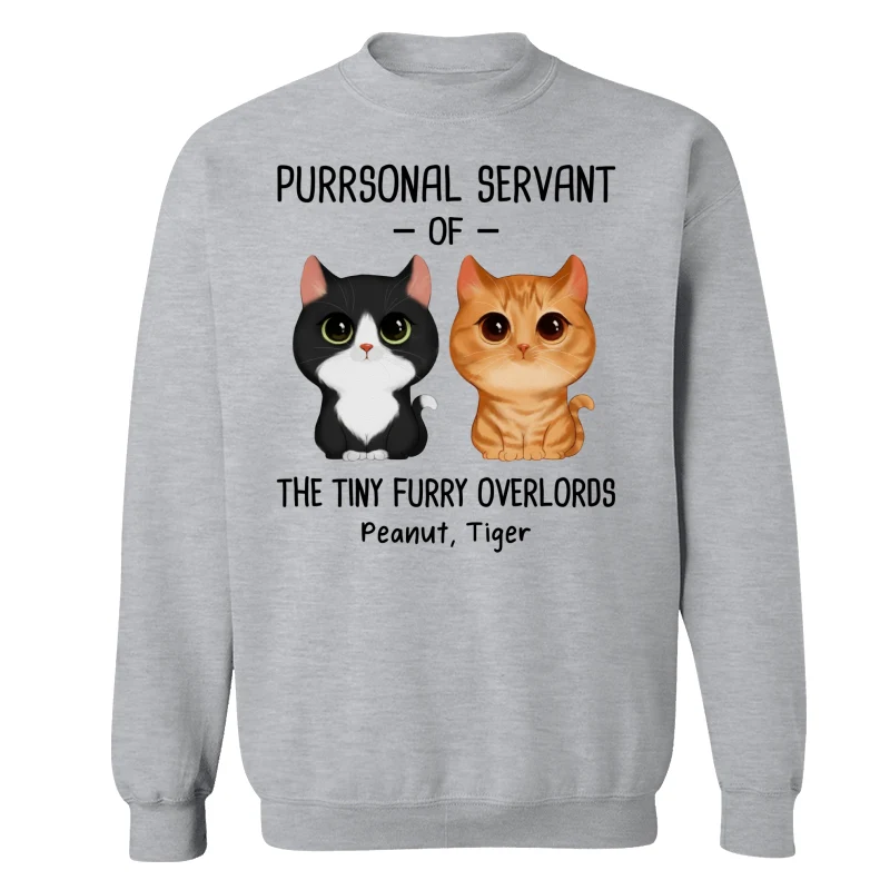 Purrsonal Servant Of Watercolor Cute Cats Personalized Shirt - Image 18