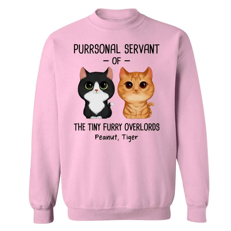 Purrsonal Servant Of Watercolor Cute Cats Personalized Shirt - Image 19