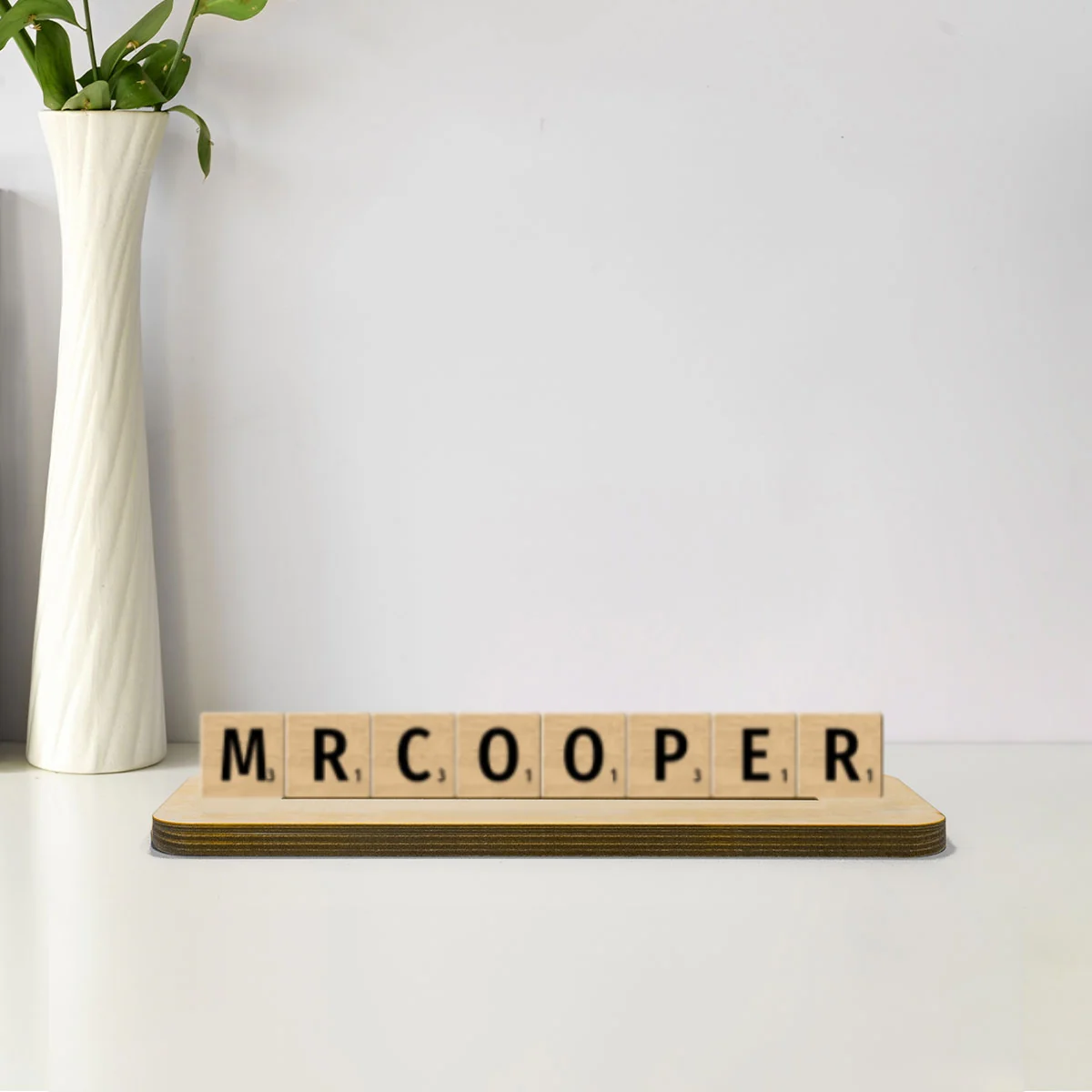 Puzzle Word Personalized Wooden Office Table Place Name - Image 10