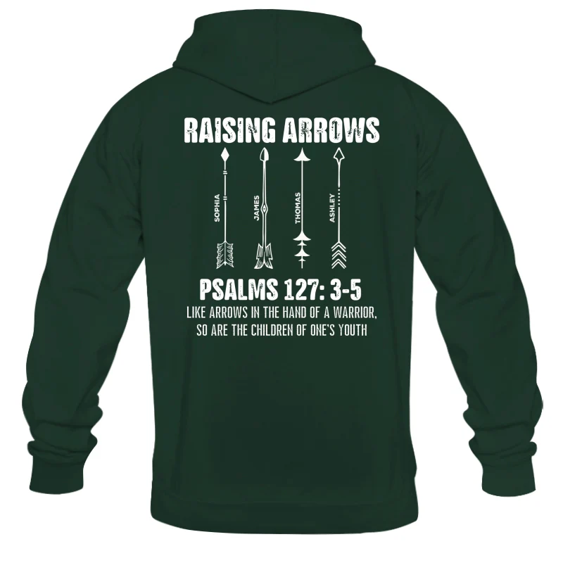 Raising Arrows Custom Kids Names - Personalized Shirt - Father's Day Gift For Christian Dad - Image 18