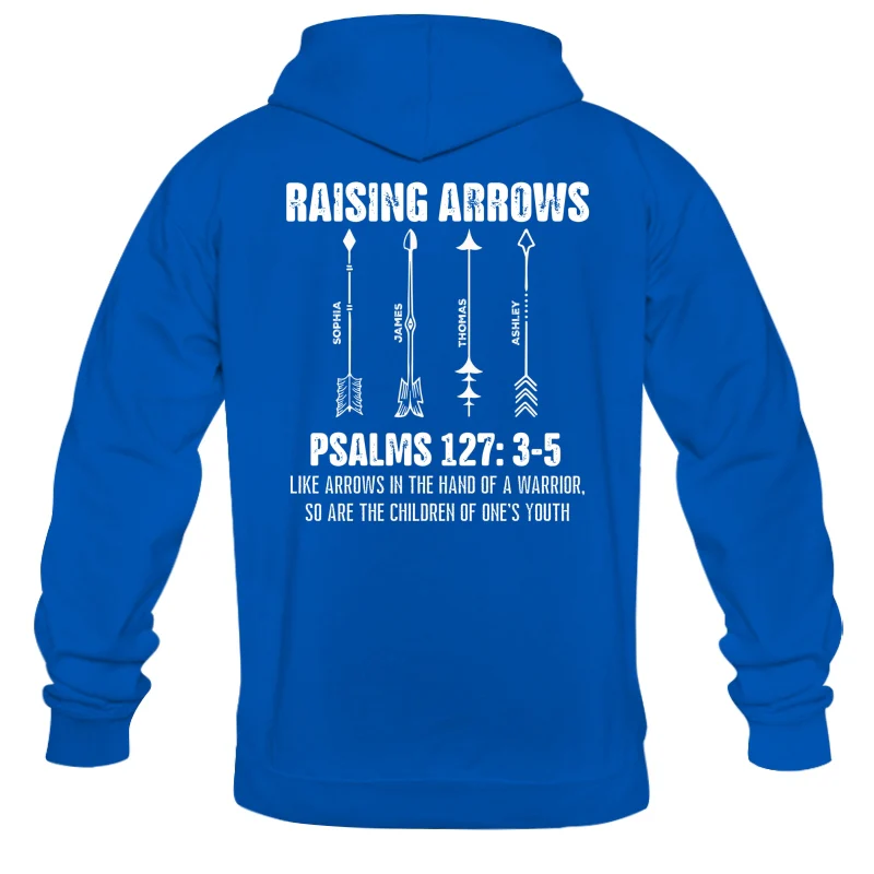 Raising Arrows Custom Kids Names - Personalized Shirt - Father's Day Gift For Christian Dad - Image 19
