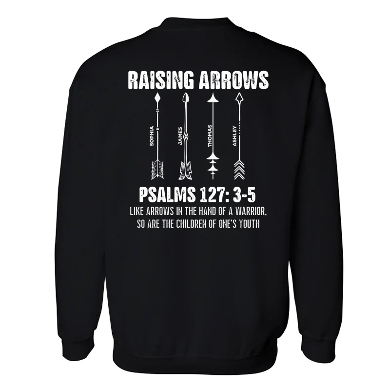 Raising Arrows Custom Kids Names - Personalized Shirt - Father's Day Gift For Christian Dad - Image 20