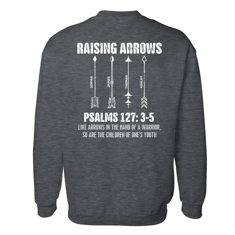 Raising Arrows Custom Kids Names - Personalized Shirt - Father's Day Gift For Christian Dad - Image 21