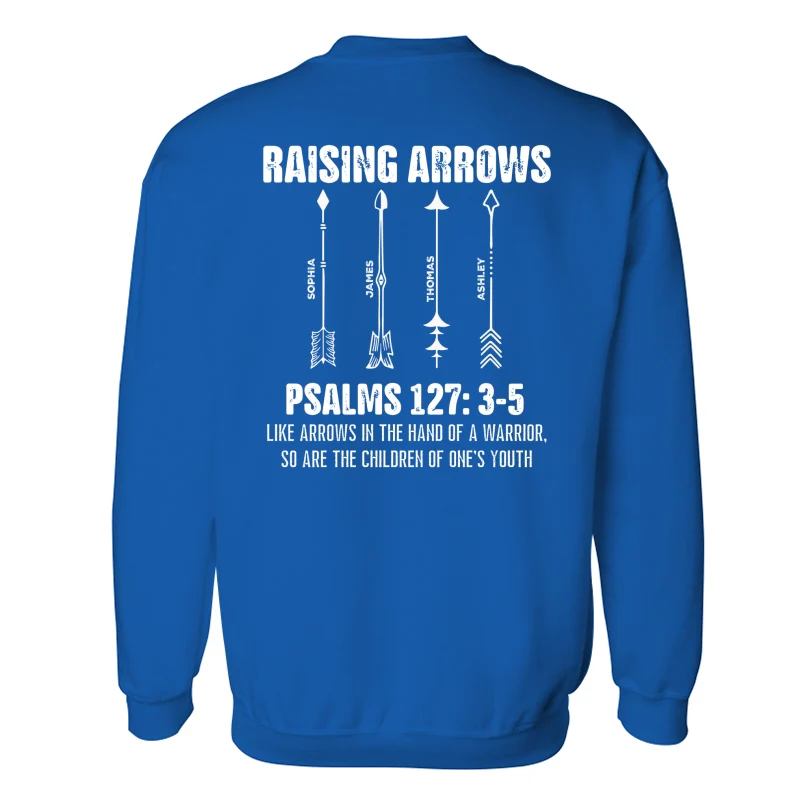 Raising Arrows Custom Kids Names - Personalized Shirt - Father's Day Gift For Christian Dad - Image 24