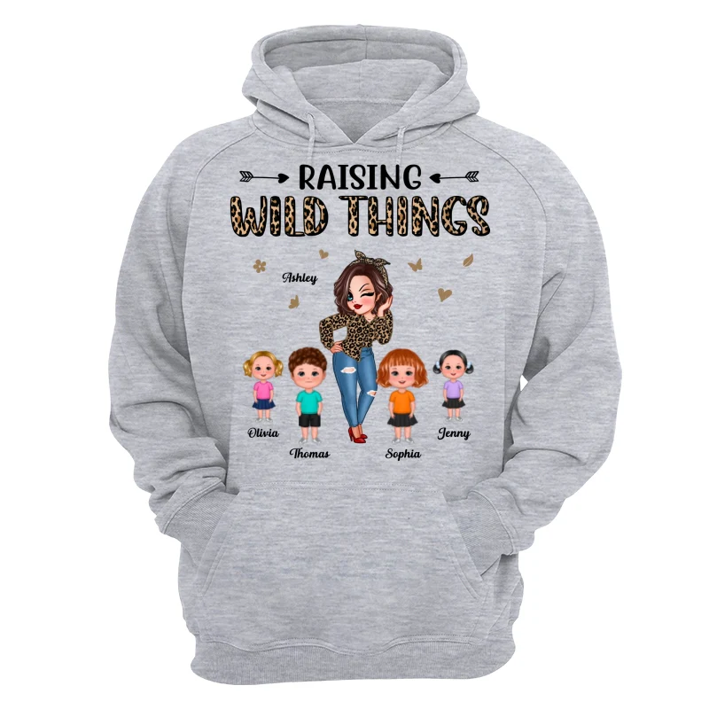 Raising Wild Things Mom And Children Funny Personalized Shirt - Image 14