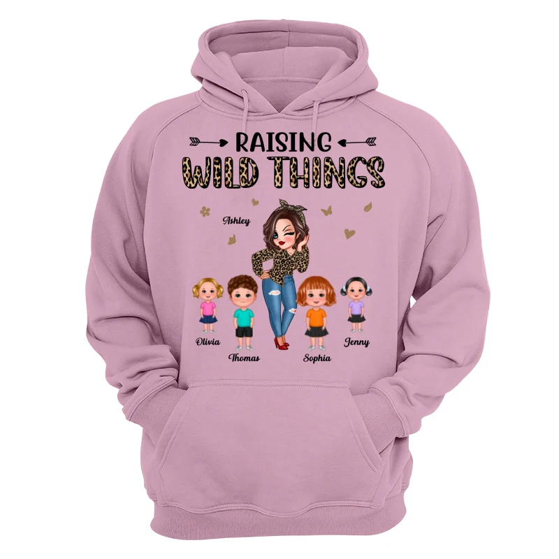 Raising Wild Things Mom And Children Funny Personalized Shirt - Image 15