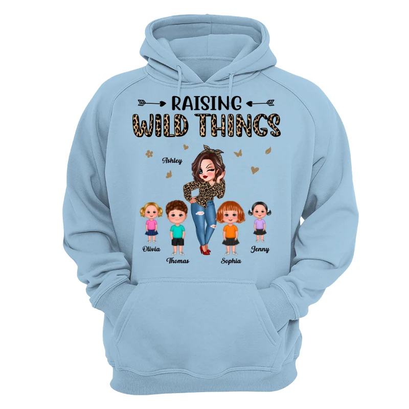 Raising Wild Things Mom And Children Funny Personalized Shirt - Image 16