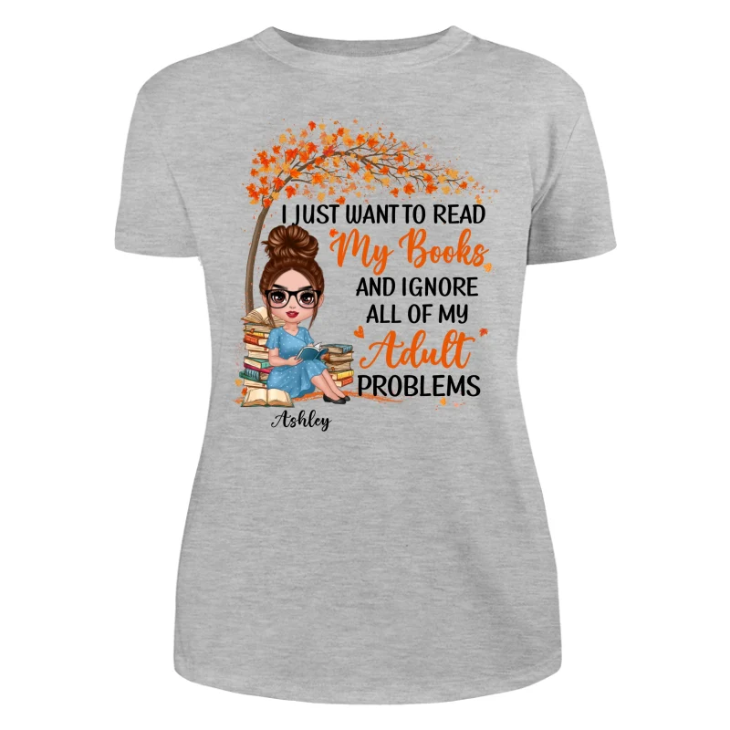 Reading Book Girl Under Tree Personalized Shirt - Image 10