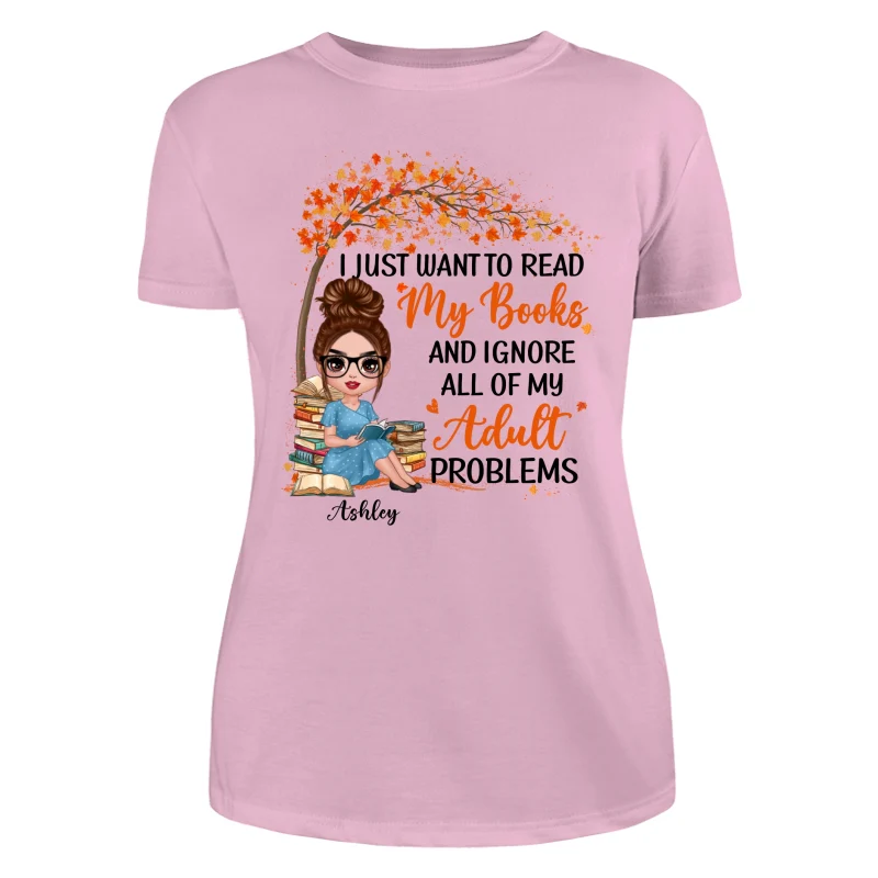 Reading Book Girl Under Tree Personalized Shirt - Image 11