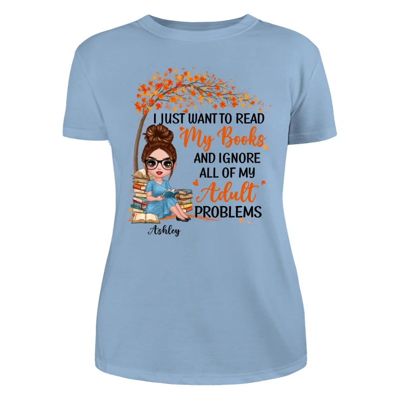 Reading Book Girl Under Tree Personalized Shirt - Image 12