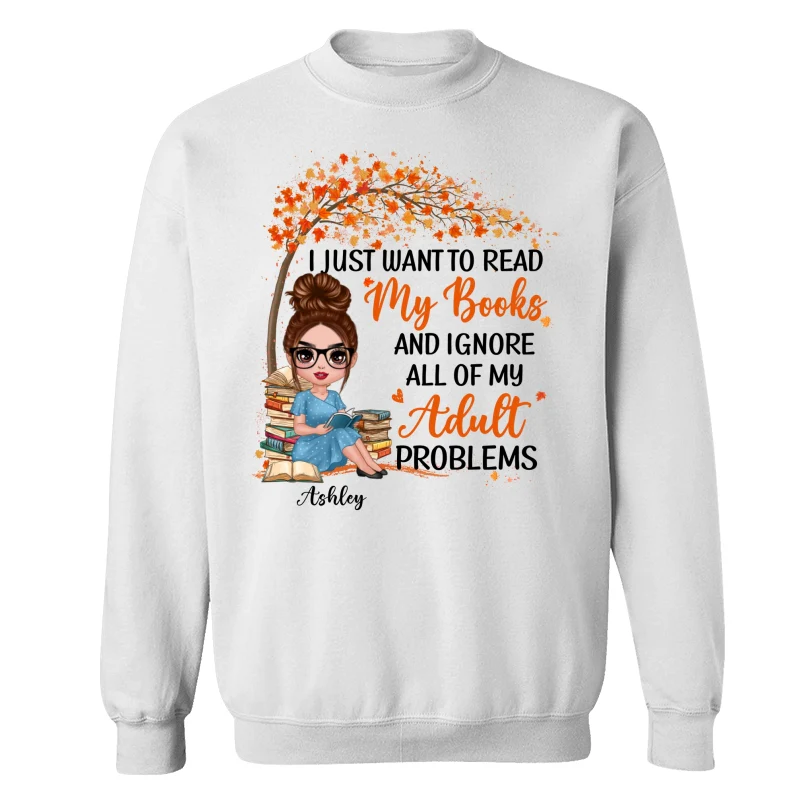 Reading Book Girl Under Tree Personalized Shirt - Image 17
