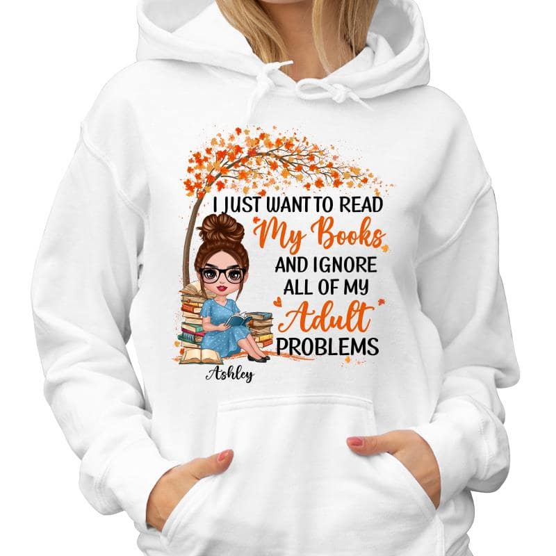 Reading Book Girl Under Tree Personalized Shirt - Image 4