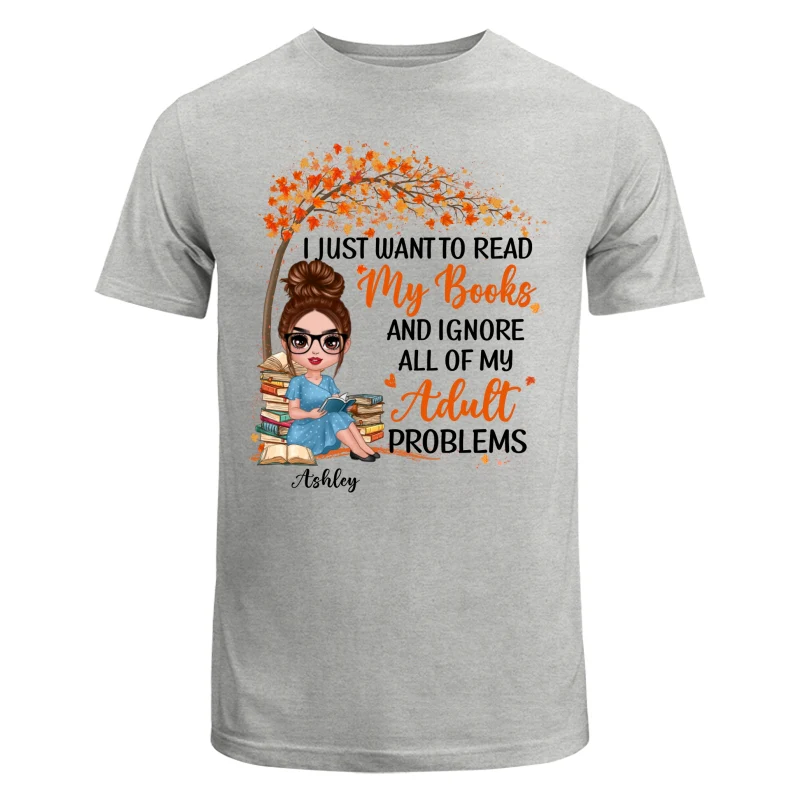 Reading Book Girl Under Tree Personalized Shirt - Image 6