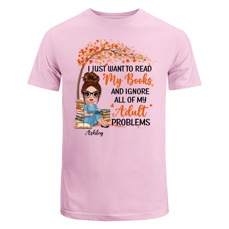 Reading Book Girl Under Tree Personalized Shirt - Image 7