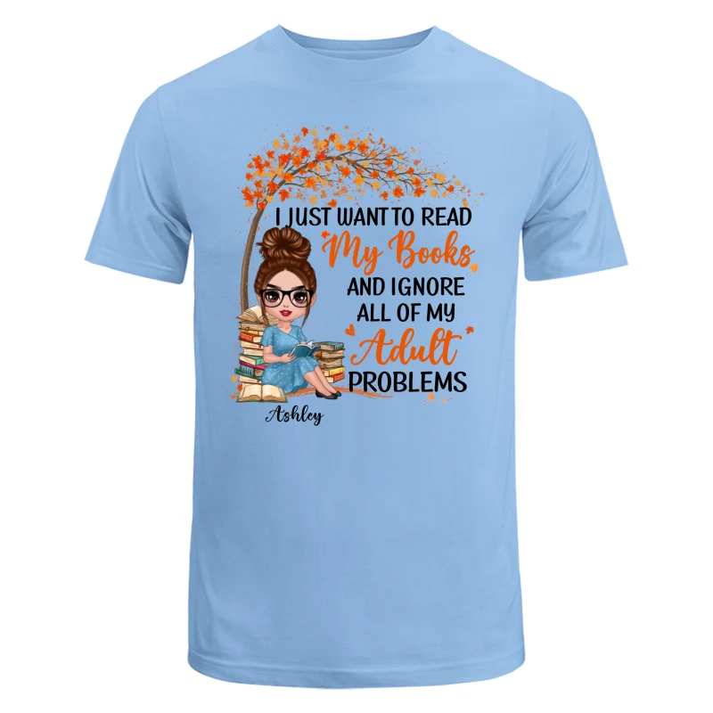 Reading Book Girl Under Tree Personalized Shirt - Image 8