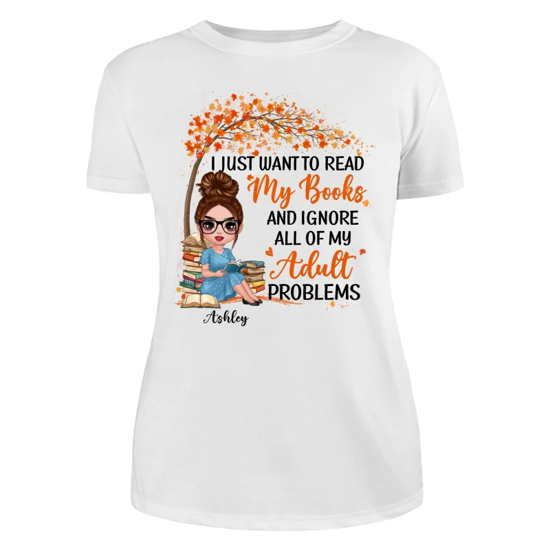 Reading Book Girl Under Tree Personalized Shirt - Image 9