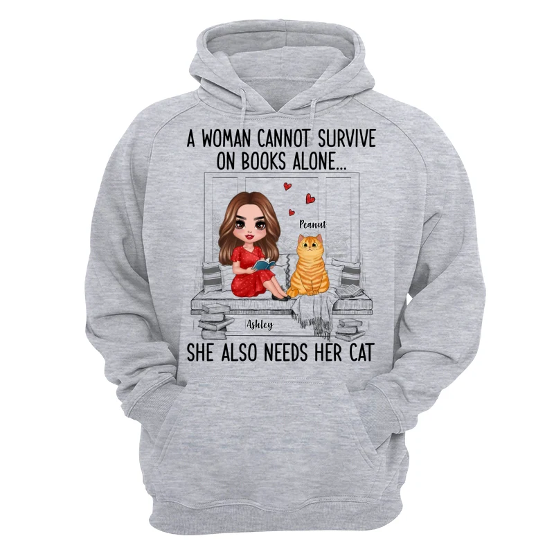 Reading Books Girl And Cats Window Personalized Shirt - Image 14