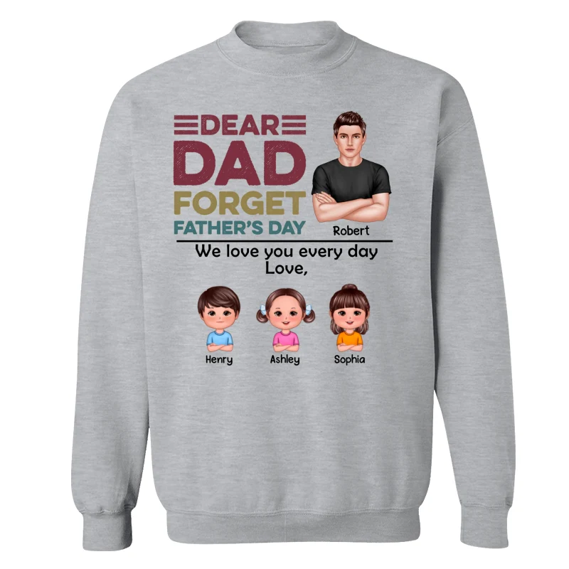 Real Man And Kids Forget Father‘s Day Retro Personalized Shirt - Image 18
