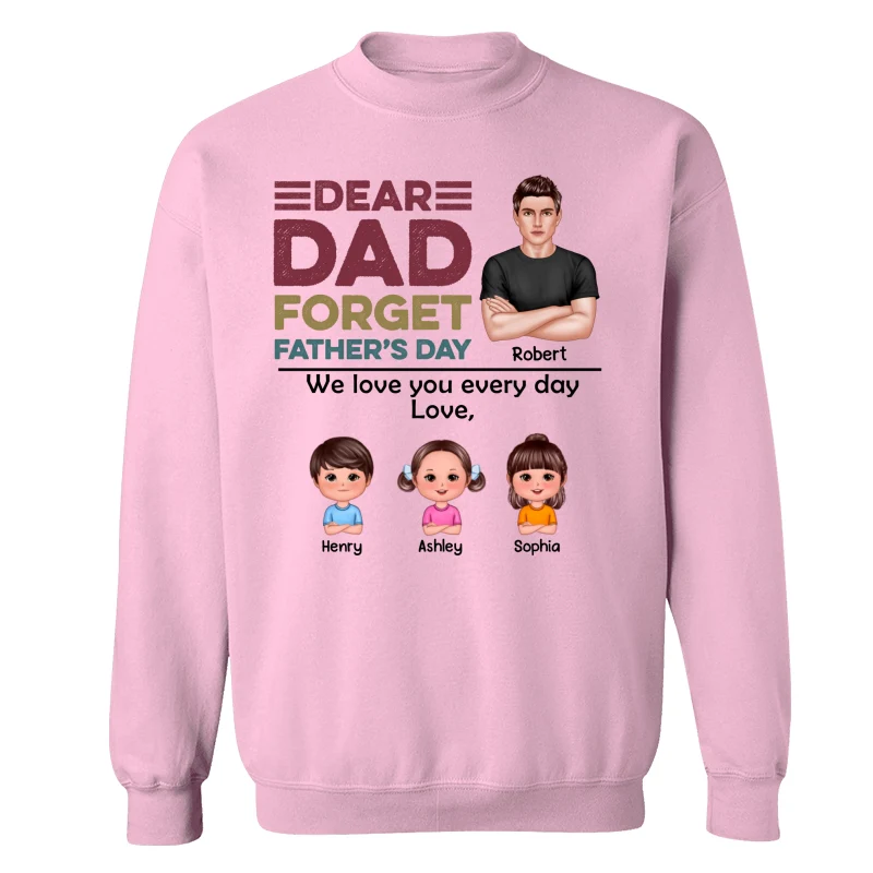 Real Man And Kids Forget Father‘s Day Retro Personalized Shirt - Image 19