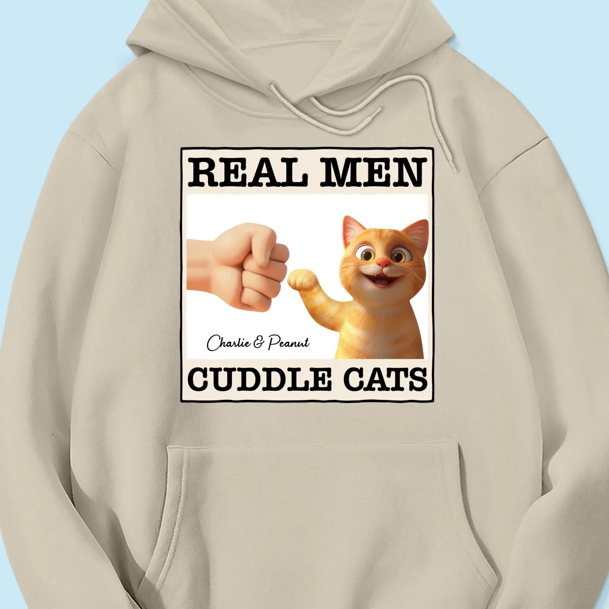 Real Men Cuddle Cats Personalized Shirt, Gift for Cat Dads - Image 16