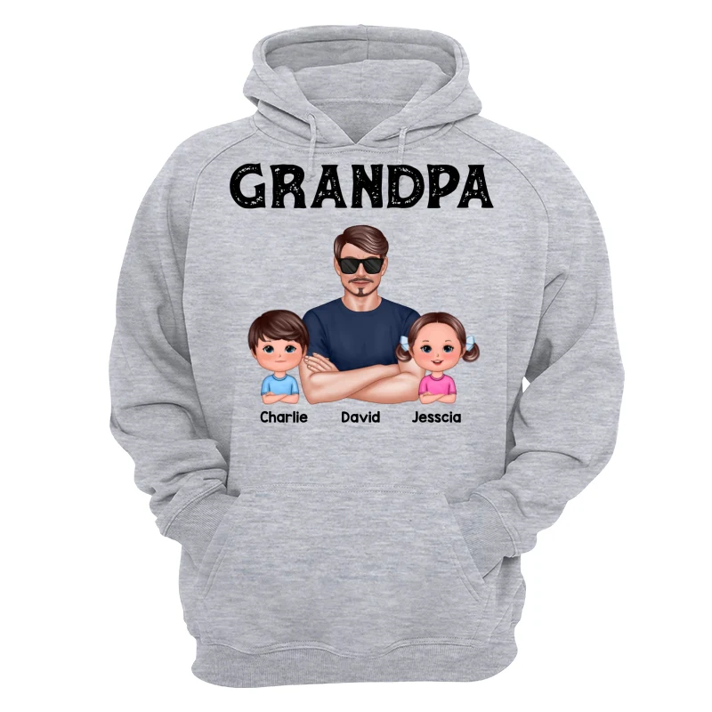 Realistic Grandpa New Face And Doll Kids Personalized Shirt - Image 14