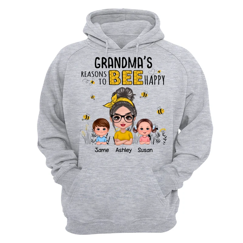 Reasons Bee Doll Grandma & Grandkids Personalized Shirt - Gift For Grandma - Image 14