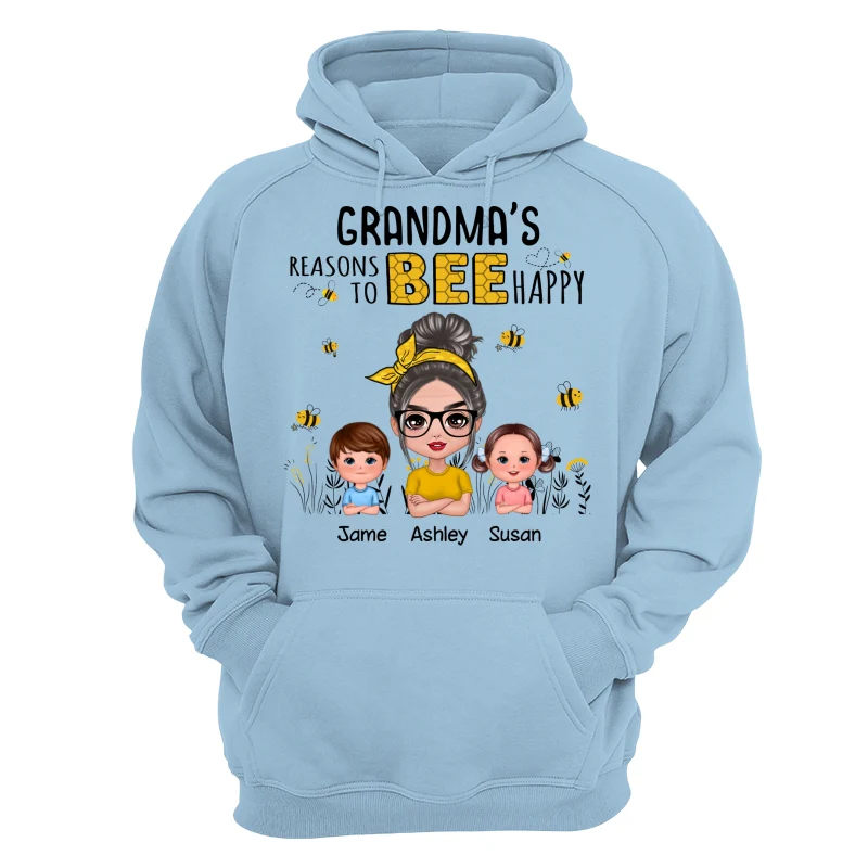 Reasons Bee Doll Grandma & Grandkids Personalized Shirt - Gift For Grandma - Image 16
