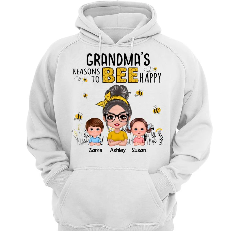Reasons Bee Doll Grandma & Grandkids Personalized Shirt - Gift For Grandma - Image 3