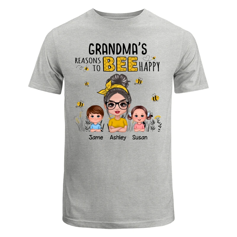 Reasons Bee Doll Grandma & Grandkids Personalized Shirt - Gift For Grandma - Image 6