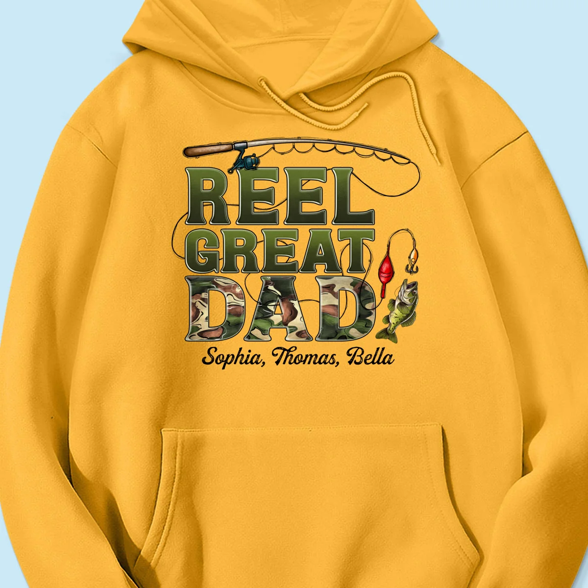 Reel Great Dad Fishing Camouflage Personalized Shirt, Father's Day Gift For Dad, Husband - Image 15