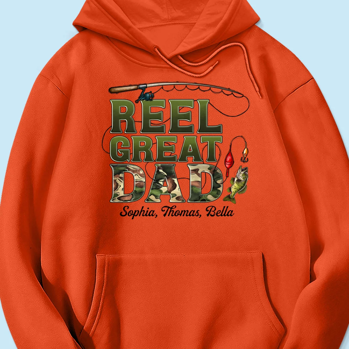 Reel Great Dad Fishing Camouflage Personalized Shirt, Father's Day Gift For Dad, Husband - Image 16