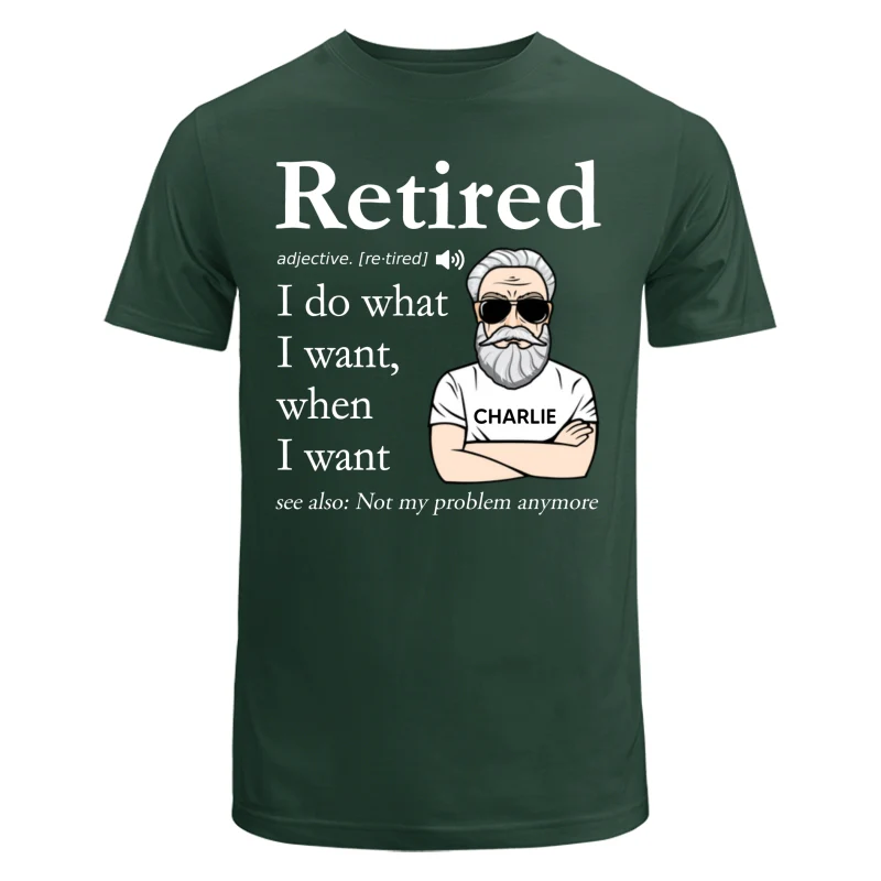 Retired Definition Happy Retirement Funny Gift Personalized Shirt, Father's Day Gift For Dad, For Grandpa, For Husband - Image 10