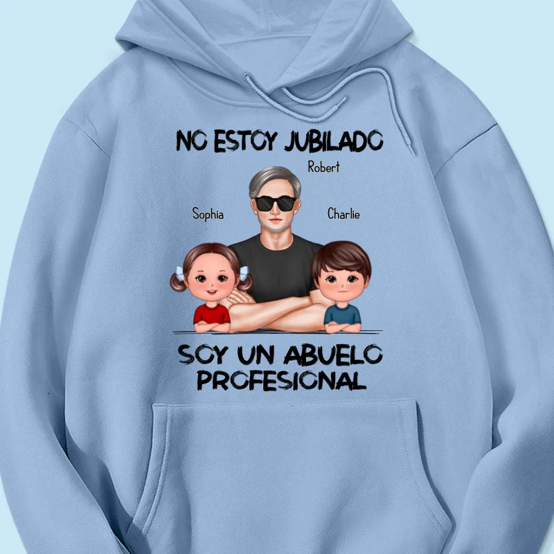 Retired Grandpa Spanish Abuelo Personalized Shirt - Image 12