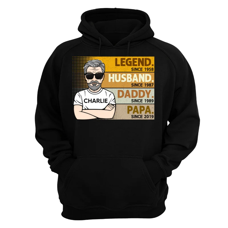 Retro The Legend Grandpa Gift For Grandpa Personalized Shirt - Image 11