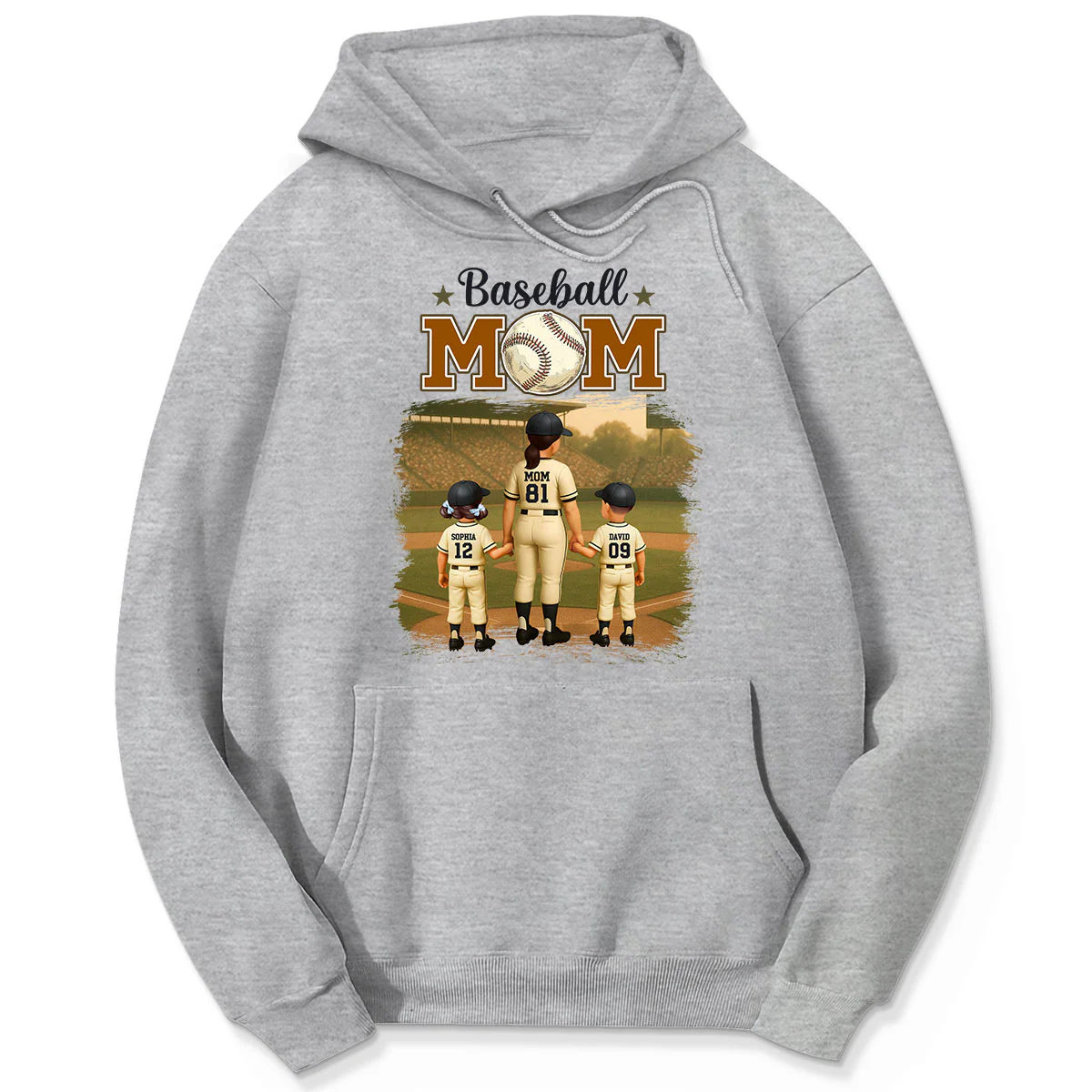 Retro Vintage Baseball Mom Personalized Shirt - Image 8