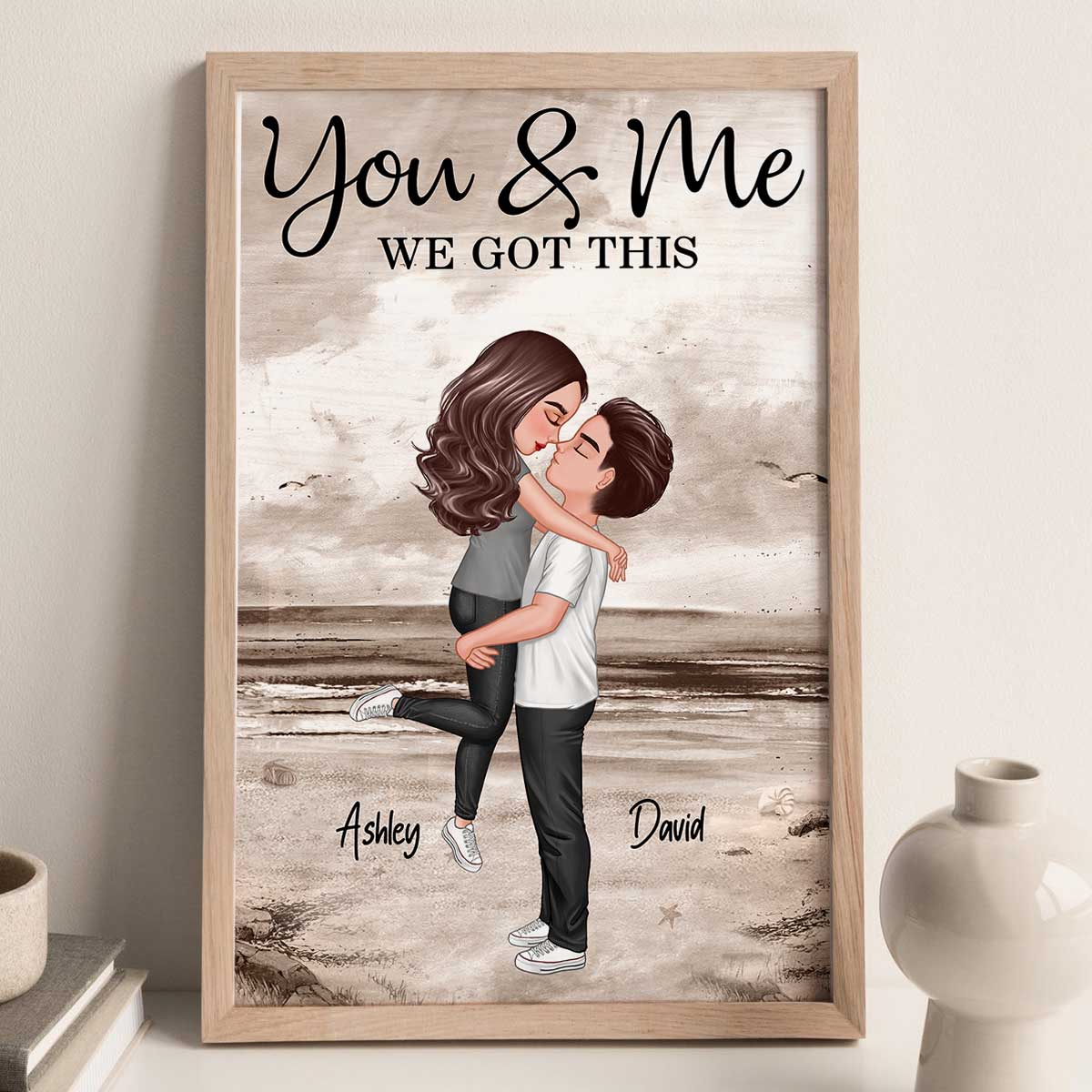 Eternal Love: Retro Romance Poster, Anniversary Gift For Couple - Image 5