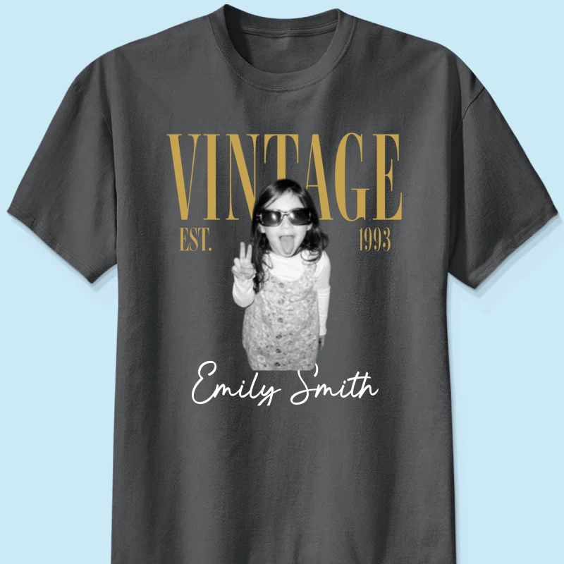 Retro Vintage Custom Photo Birthday - Personalized Shirt - Birthday Gift For Best Friends, Family Members - Image 10